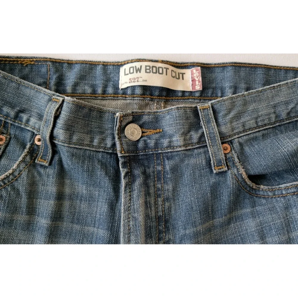 Levi's 527 Low Bootcut Jeans Mens 34x32 Medium Wash Blue Denim Y2K